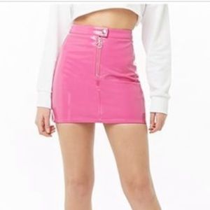Pink mini skirt